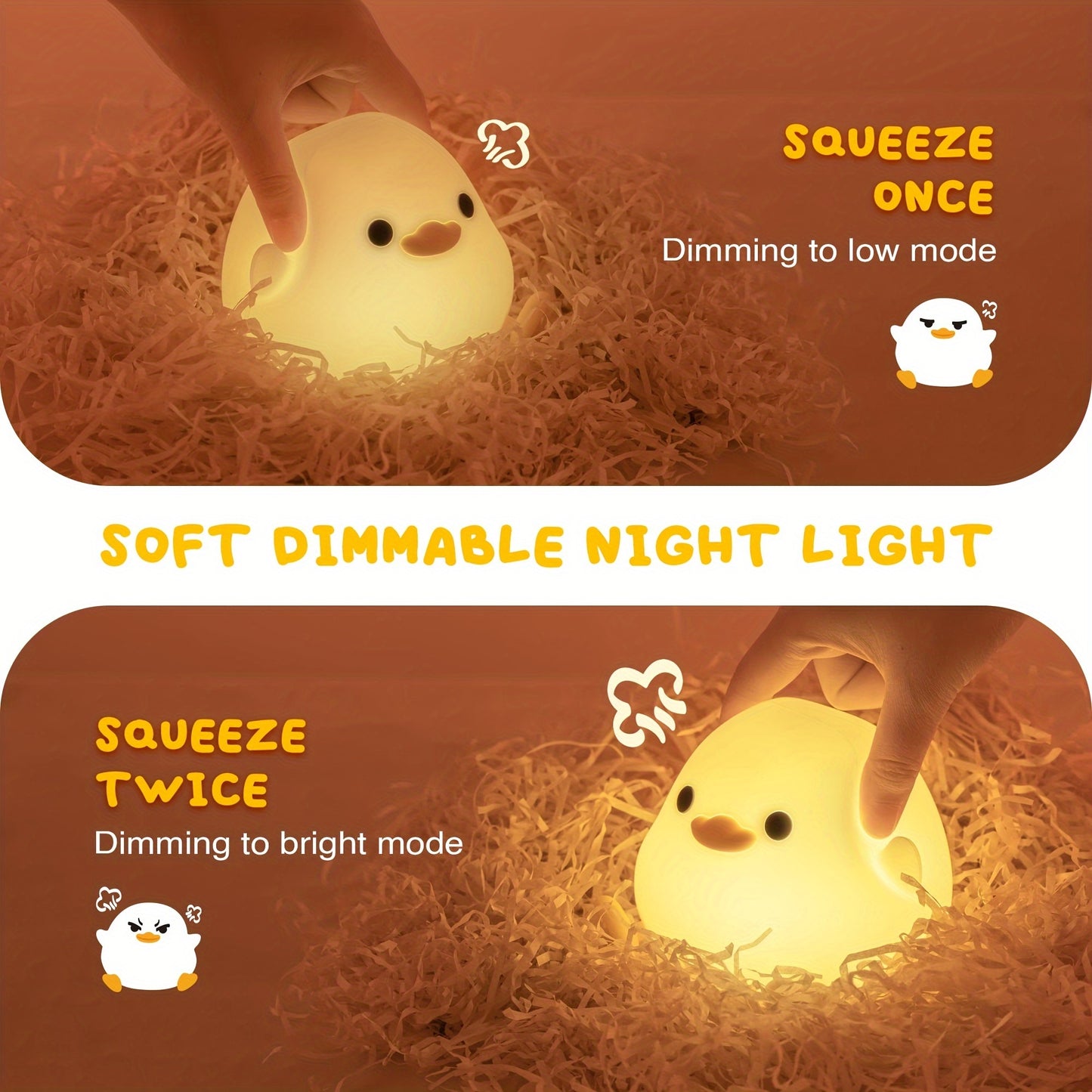 DucklingGlow Touch Lamp